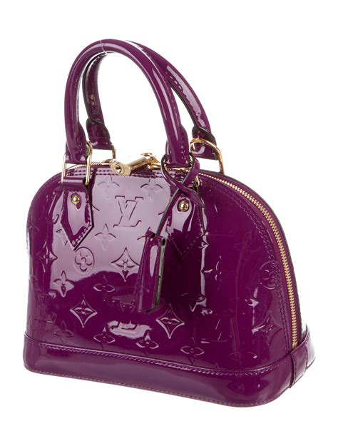 louis vuitton bb alma vernis colors|louis vuitton alma price.